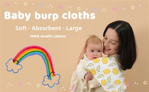 Buy TERI BERI Muslin Cotton Burping Towels for Newborn Baby Extra Soft ...