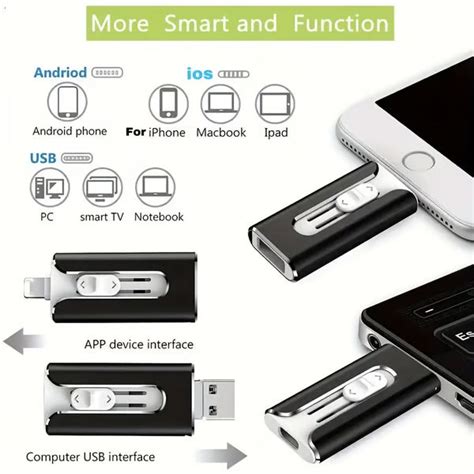 3 in 1 Portable High Speed USB 3.0 Memory Storage for iPhone iPad & Co ...