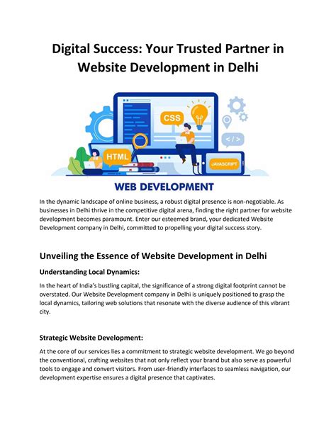Digital Success: Your Trusted Partner in Website Development in Delhi ...