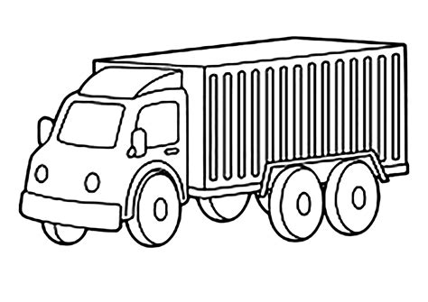 Transport truck - Transport Coloring Pages