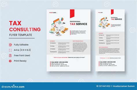 Tax Consulting Flyer Template, Tax and Consulting Services Flyer, Tax ...
