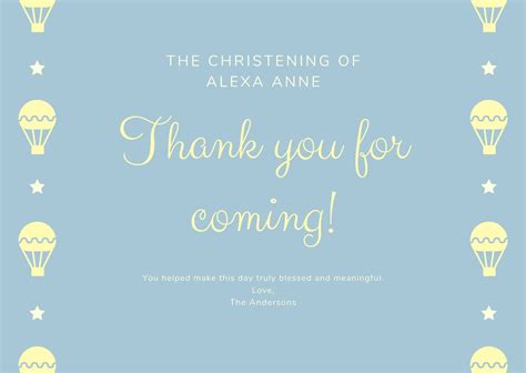 Thank You Card Template Baptism at Katie Butters blog