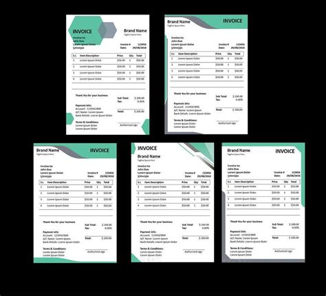 Create 3 invoice templates for Microsoft Word | Freelancer