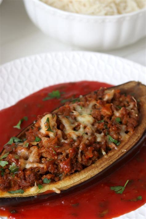 GEVULDE AUBERGINE MET GEHAKT ? Kookhoekje van Xfaatje  