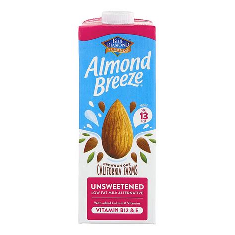 Almond Breeze Almond Breeze Unsweetened Almond Milk in 1l from Blue Diamond