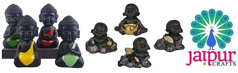Buy JaipurCrafts Child Monk Showpiece - 10.5 cm (Polyresin, Multicolor ...