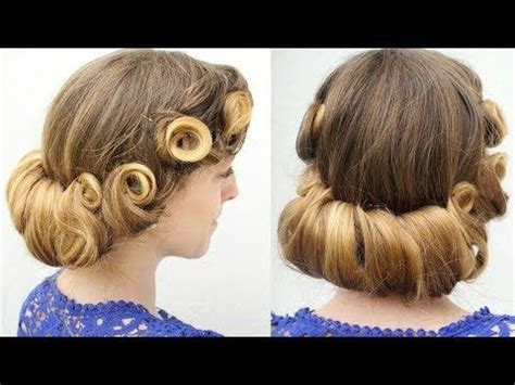 Image result for Pin Curl Updo Tutorial