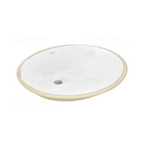 Parryware Small Oval Below Counter Top C04191C - White - NellaiCeramic