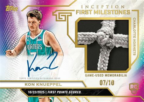 2025/26 TOPPS INCEPTION BASKETBALL FIRST DAY ISSUE HOBBY 8 / 8 SPORTS CARDS