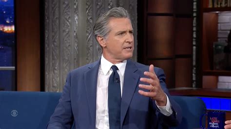 Gavin Newsom Lays Into Hannity, 'Pravda Fox' on Colbert