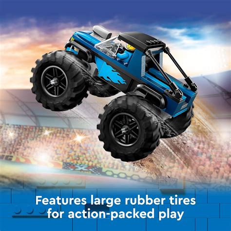 Buy LEGO City Blue Monster Truck Off-Road Toy Set Building Kit for Ages ...