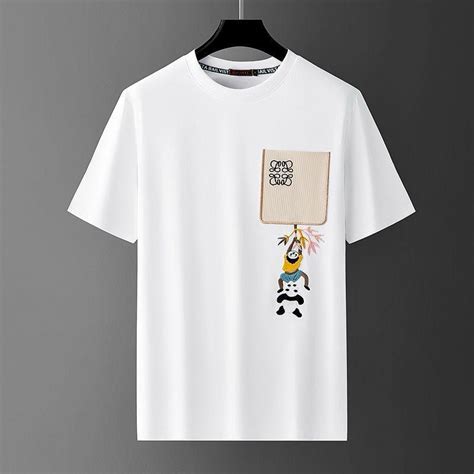 Cute Panda Embroidered T-Shirt With Pocket – Classtrend