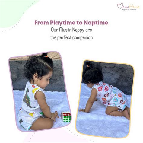 Organic Cotton Baby Muslin Nappies | Pack of 5 | Mix Design – Moms Home