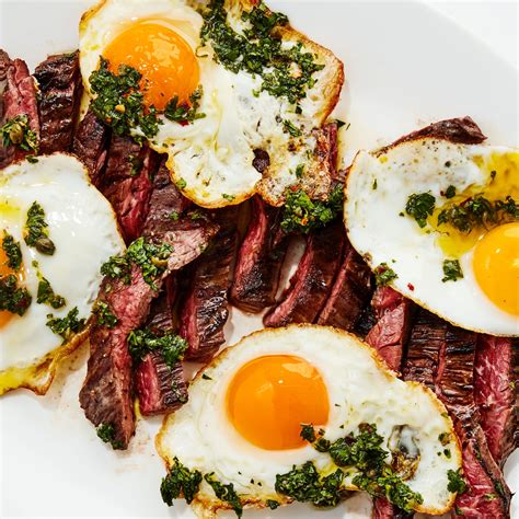 Steak and Eggs With Salsa Verde Recipe | Bon Appétit