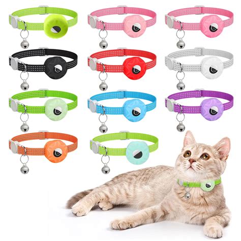 Callipe Cat Tracker Collar with Reflective Strips Waterproof Adjustable ...