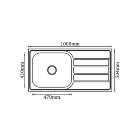 Futura Stainless Steel Sink Dura Series DURA SINGLE BOWL WITH DRAIN ...