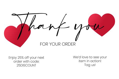 Thank you for your order vector card, creative template. Graphic design ...