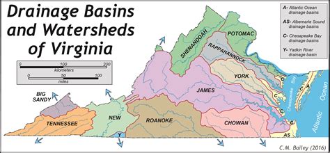Four Virginia Rivers Map