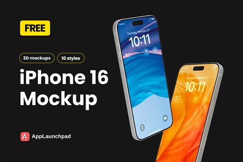 iPhone 16 Pro 3D mockups | Figma