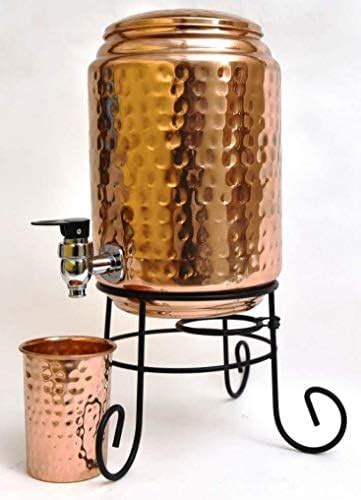 Copper-Master 5 Litre Hammered Copper Water Dispenser (Matka/Pot ...