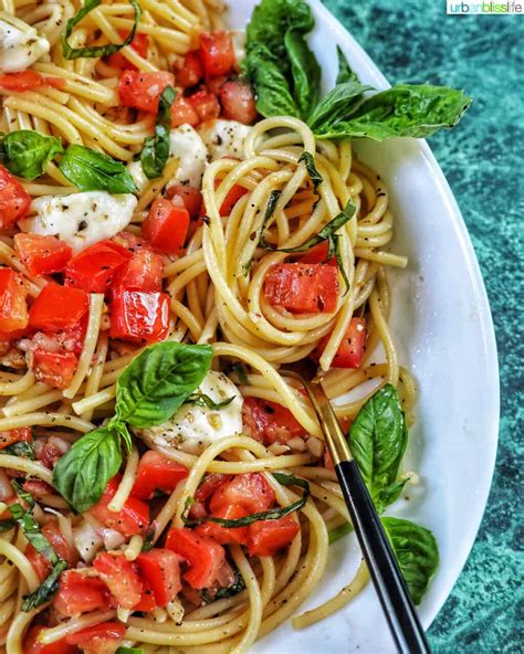 Bruschetta Pasta recipe - Urban Bliss Life