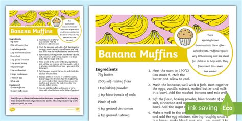 Reducing Food Waste - Banana Muffins Recipe