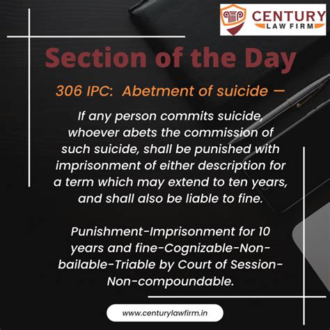 Section 306 IPC - Abetment of suicide - Century Law Firm
