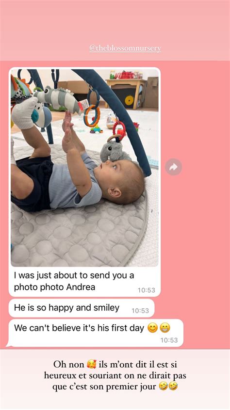 Maddy Burciaga : Elle raconte la première journée à la crèche de son fils