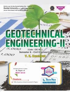 Geotechnical Engineering II MU Sem 6 Civil Mumbai University: Buy ...
