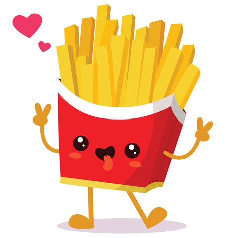 French Fries Clipart Cute