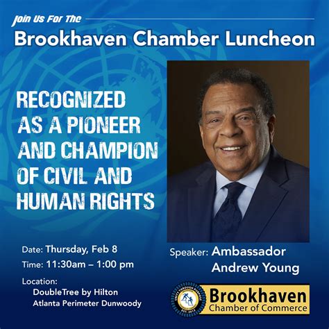 Feb 8 | Ambassador Andrew Young to speak at Brookhaven Chamber Luncheon ...