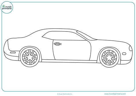 Dibujos de coches para colorear - Mundo Primaria