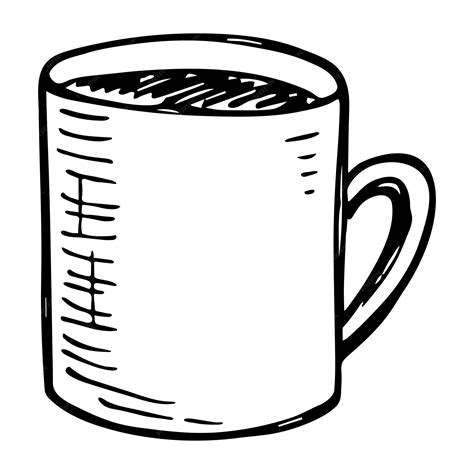 Cup Of Coffee Clipart Black And White