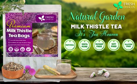 Premium Milk Thistle Tea Bags, 100% Natural & Pure from Milk Thistle Seeds. Milk Thistle Seed ...