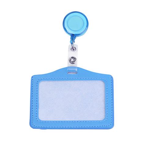 12-Pack Retractable Id Badge Holders with Card Covers, Horizontal Name Tag Clips for Work And ...