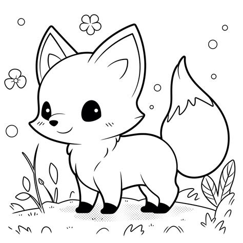 Sweet fox coloring page by ColoringCorner on DeviantArt