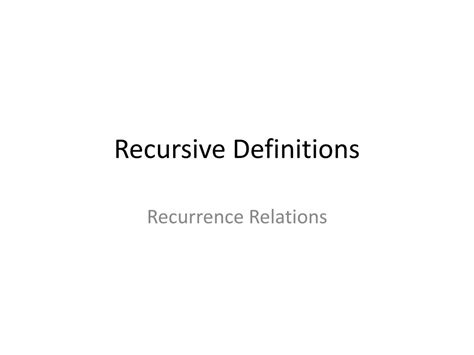 Image result for Recursive Infinity Definition