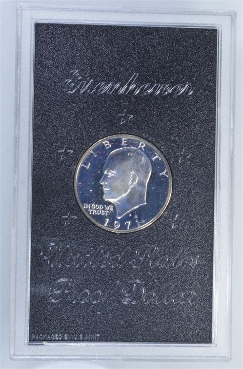 Rare - Peg Leg Variety 1971-S United States Eisenhower Proof Silver ...