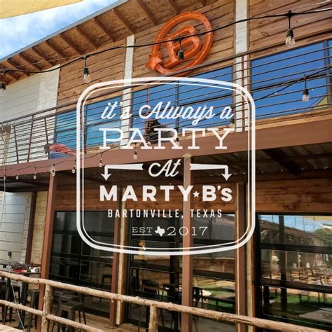 Marty B's menu in Bartonville, Texas, USA
