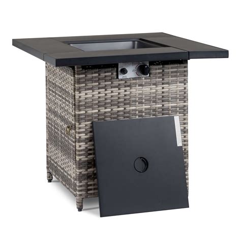 Latitude Run® 24.8'' H x 28'' W Stainless Steel Propane Outdoor Fire ...