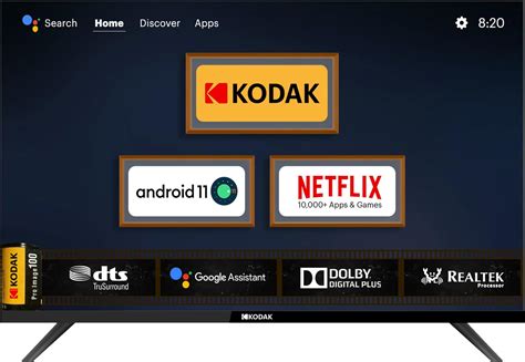 Kodak 80 cm (32 inches) Matrix Series QLED Android Google TV 32MT5077 ...