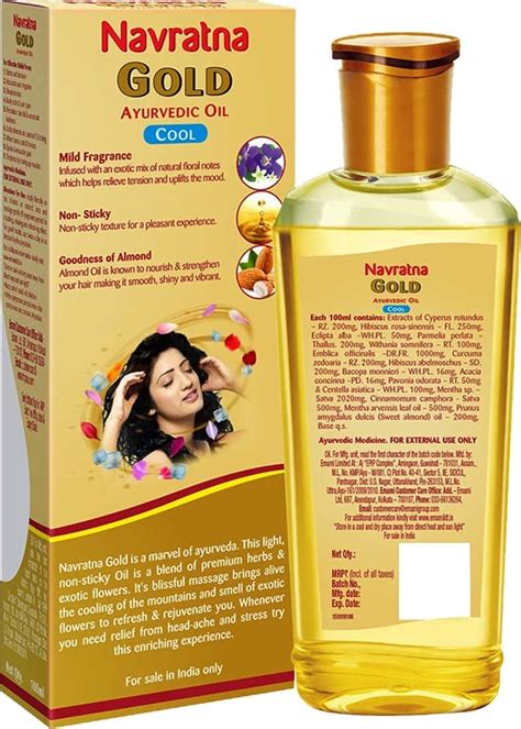 Buy NAVRATNA GOLD AYURVEDIC OIL - 300 ML Online & Get Upto 60% OFF at ...