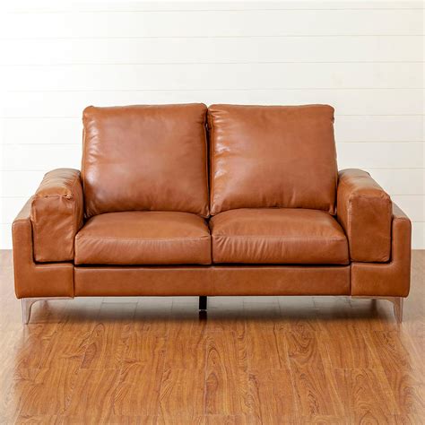 Buy Salisbury Leather 2-Seater Sofa - Brown from Home Centre at just ...