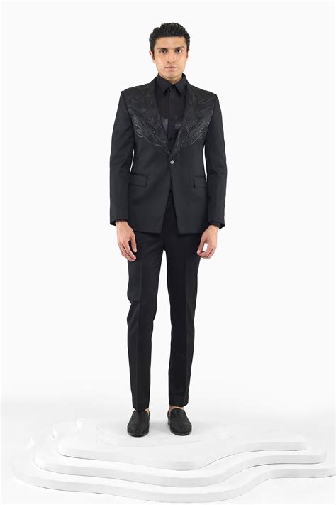 ALIEN LACED YOKE BLACK TUXEDO – Rimzim Dadu