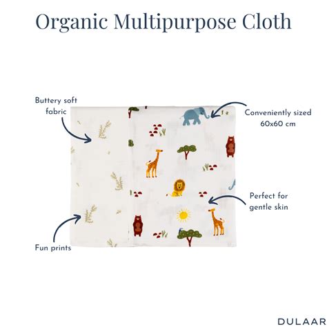 Organic Muslin Multipurpose Cloth (Set of 2)