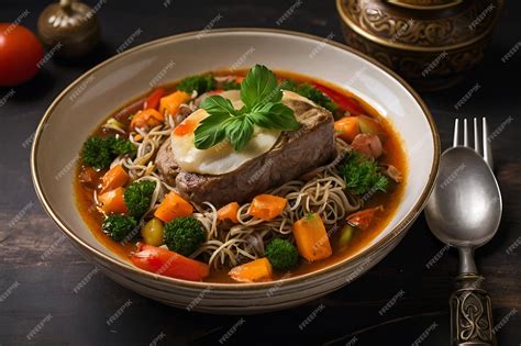 Premium Photo | Dishes of traditional Russian cuisine Restaurant serving