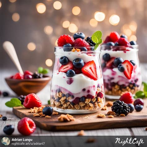 Greek Yogurt and Berry Parfait with Granola Recipe | by Adrian Lungu ...