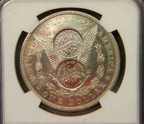 Rare 1921 US Dollar w/ Gallery Mint 75th & 100th Anniversary WRNC ...