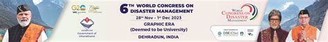 6th WCDM 2023 | World Congress on Disaster Management
