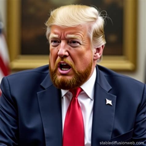 Donald Trump with Beard | Stable Diffusion Online
